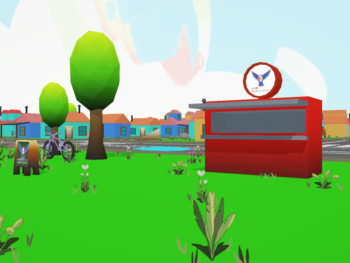 Pueblo 3D del videojuego Toñita